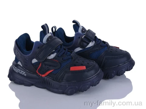Кросівки штучна шкіра-текстиль синій діти хлопчик, Дитячі кросівки оптом