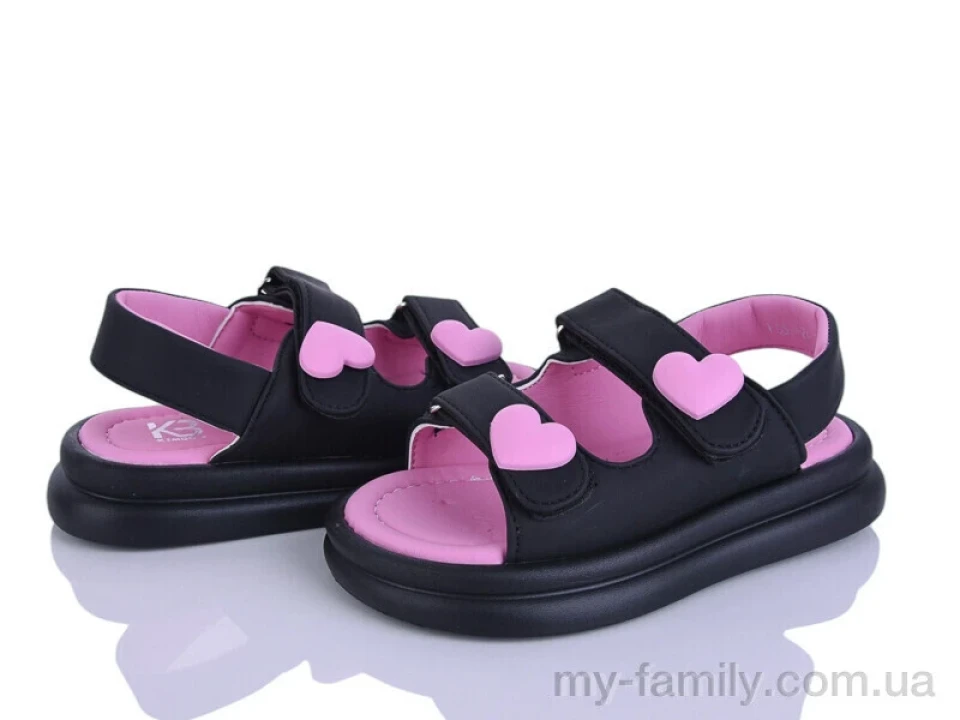 Босоніжки штучна шкіра чорний діти дівчинка, Взуття оптом діти