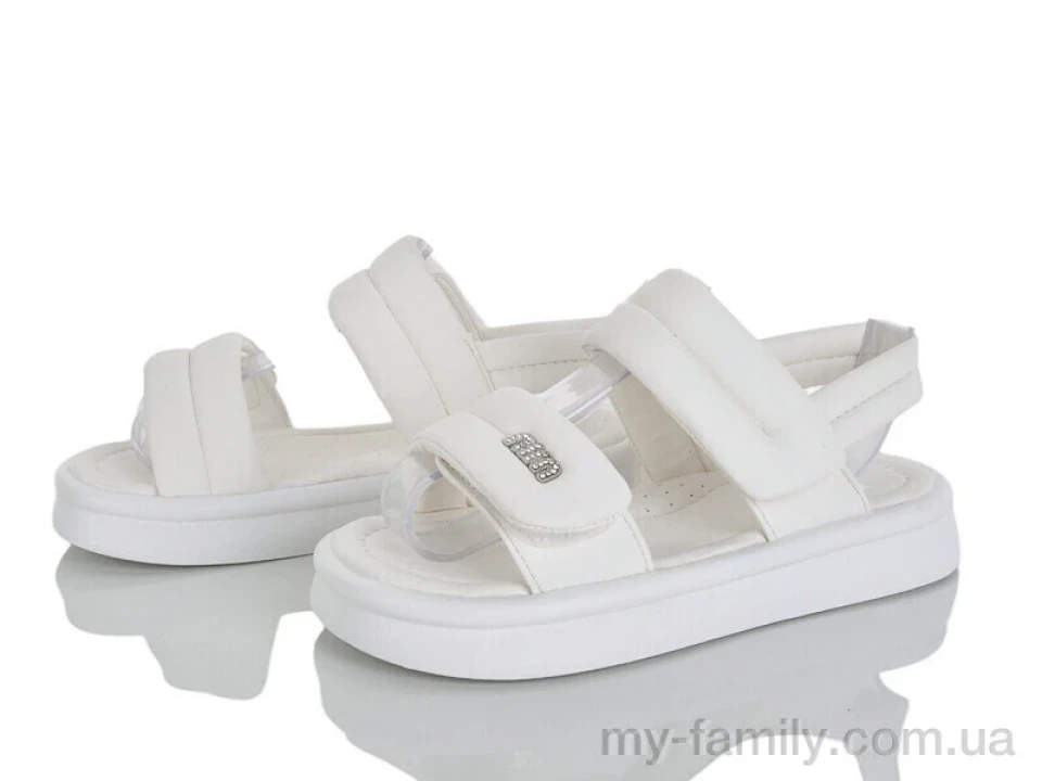 Босоніжки штучна шкіра білий діти дівчинка, Взуття оптом діти
