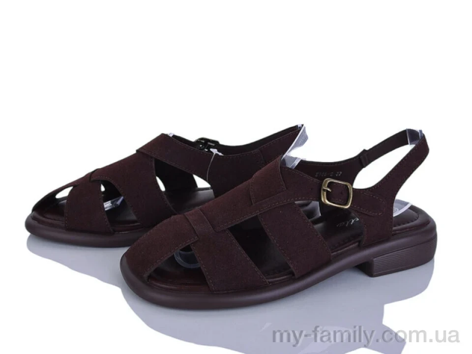 Босоніжки штучна замша коричневий жінки -, Жіночі босоніжки оптом