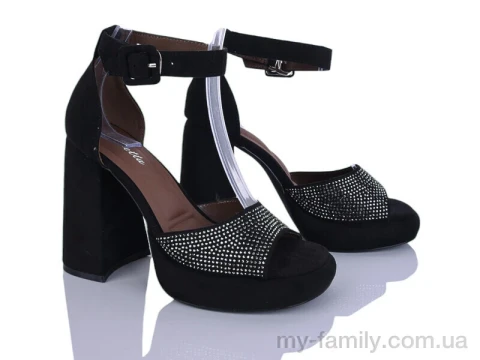 Босоніжки штучна замша чорний жінки -, Жіночі босоніжки оптом