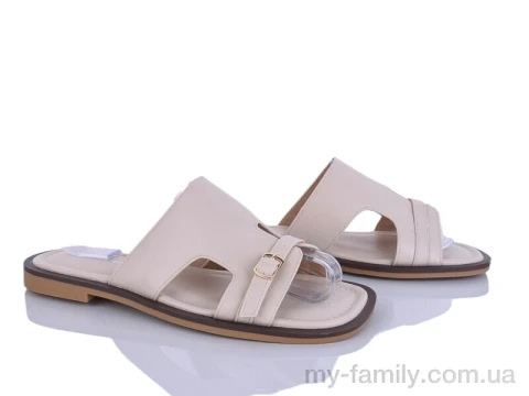 Шльопанці штучна шкіра бежевий жінки -, Жіночі шльопанці оптом