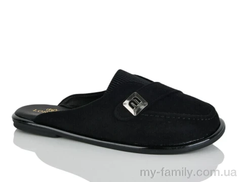 Шльопанці штучна замша чорний жінки -, Жіночі шльопанці оптом