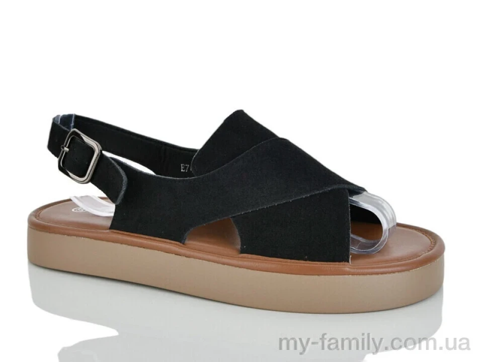 Босоніжки штучна замша чорний жінки -, Жіночі босоніжки оптом