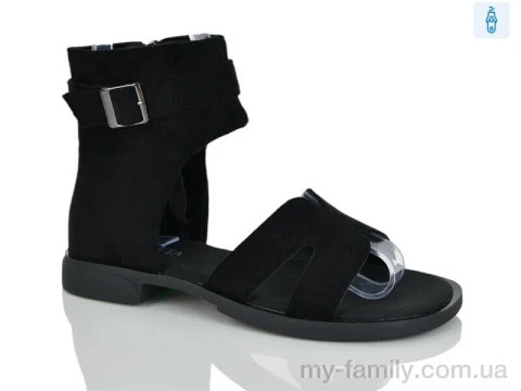 Босоніжки штучна замша чорний жінки -, Жіночі босоніжки оптом