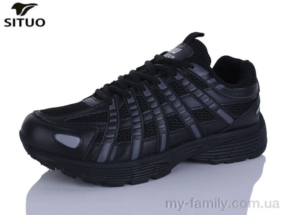 Кросівки штучна шкіра-текстиль чорний чоловіки -, Чоловічі кросівки оптом