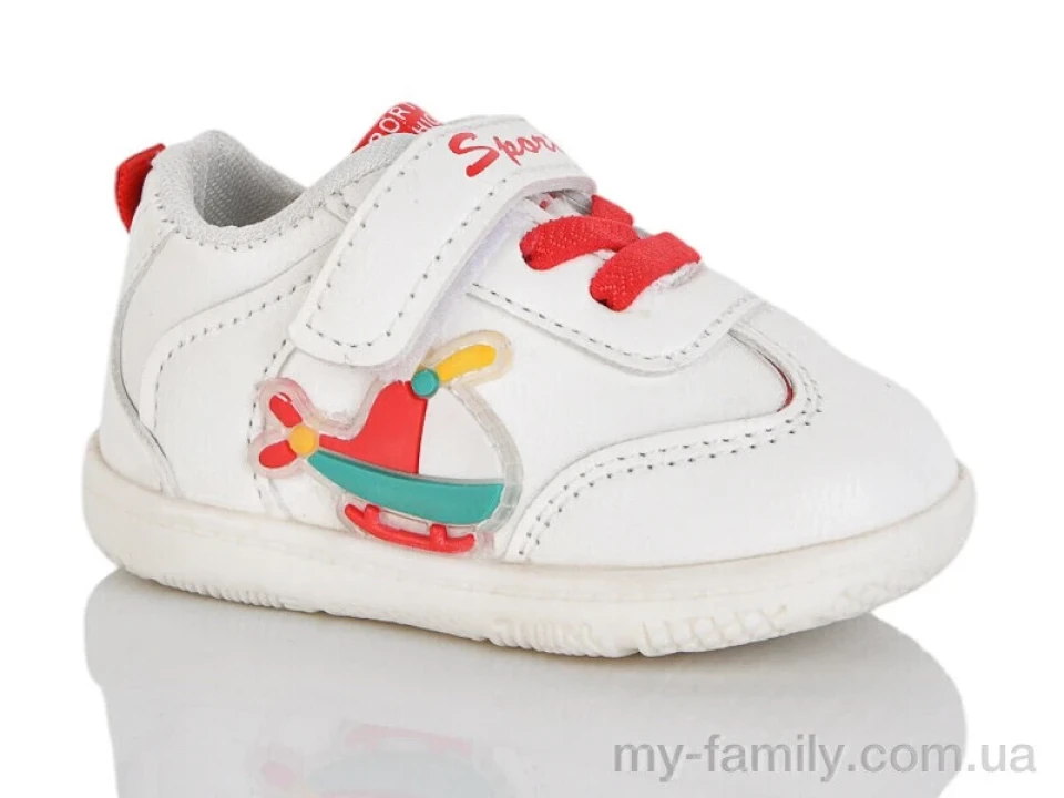 Кросівки штучна шкіра білий діти унісекс, Дитячі кросівки оптом