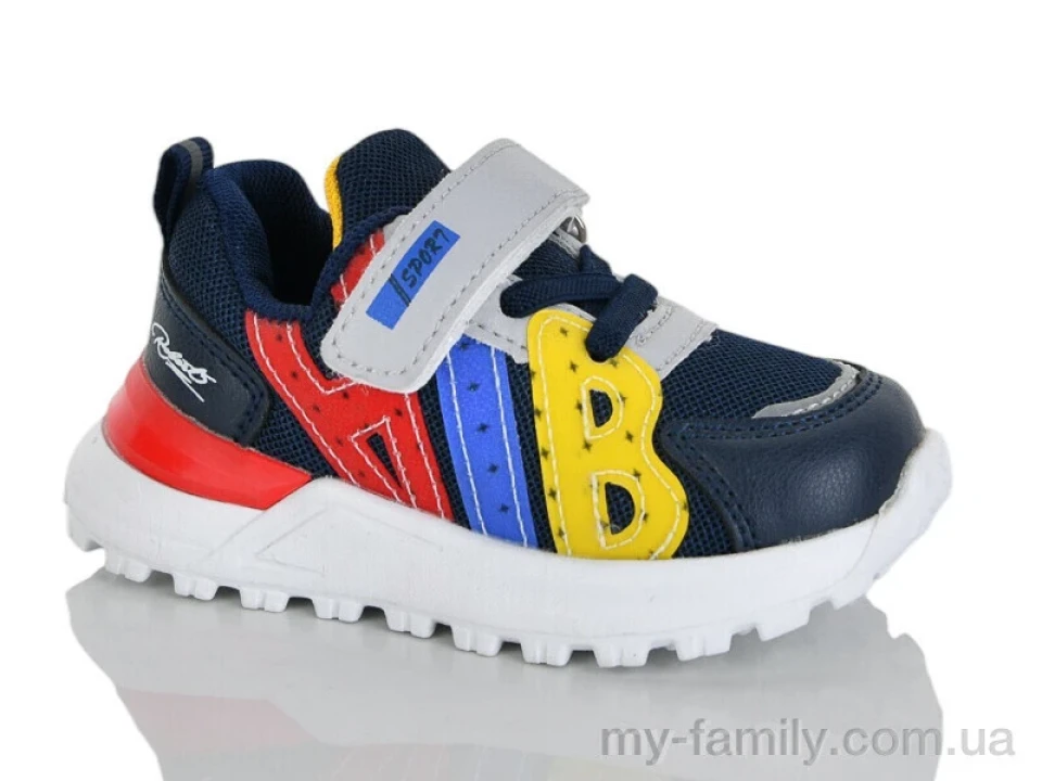 Кросівки штучна шкіра-текстиль синій діти хлопчик, Дитячі кросівки оптом