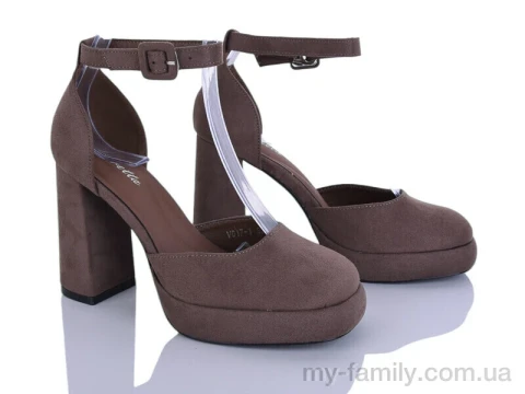 Туфлі штучна замша коричневий жінки -, Туфлі жіночі оптом