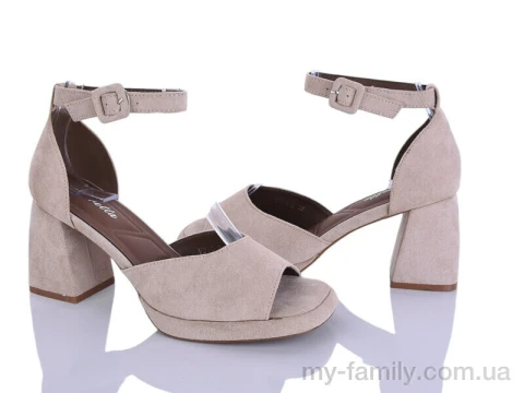 Босоніжки штучна замша бежевий жінки -, Жіночі босоніжки оптом