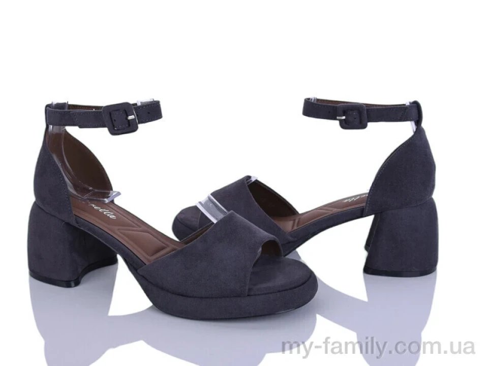 Босоніжки штучна замша сірий жінки -, Жіночі босоніжки оптом