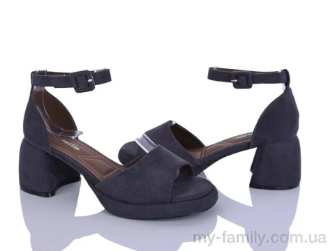 Босоніжки штучна замша сірий жінки -, Жіночі босоніжки оптом