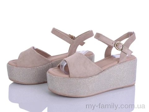 Босоніжки штучна замша бежевий жінки -, Жіночі босоніжки оптом