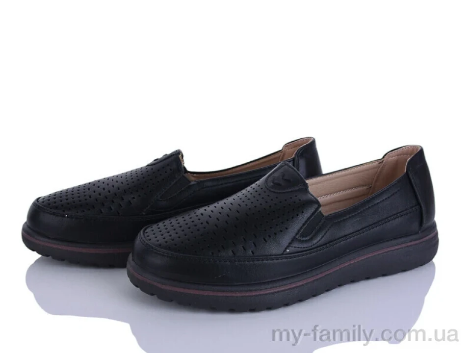 Туфлі штучна шкіра чорний жінки -, Туфлі жіночі оптом