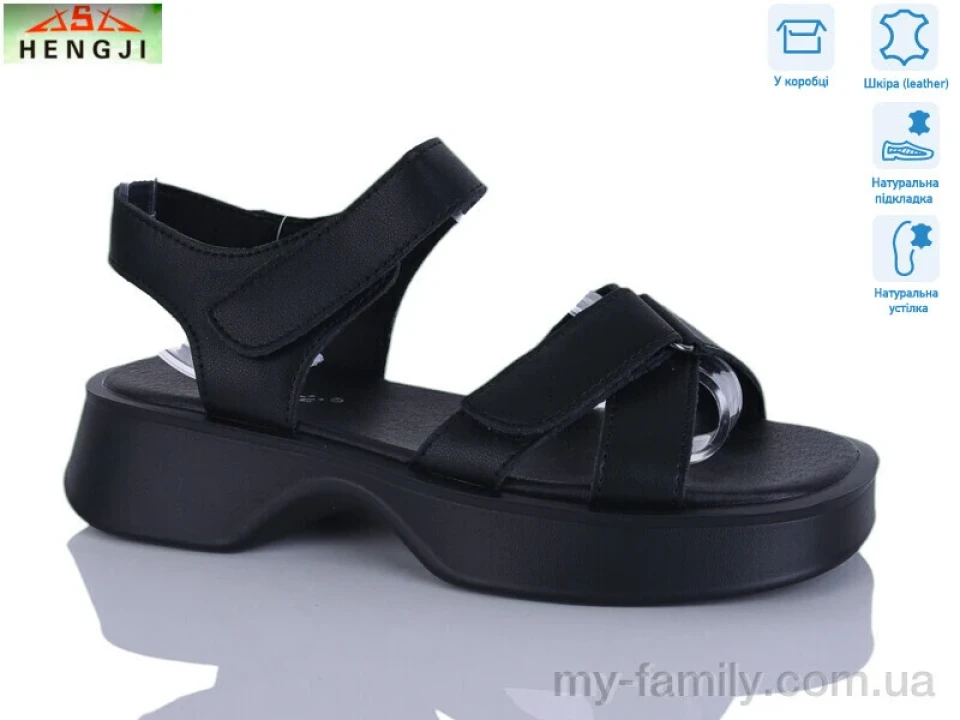 Босоніжки натуральна шкіра чорний жінки -, Жіночі босоніжки оптом