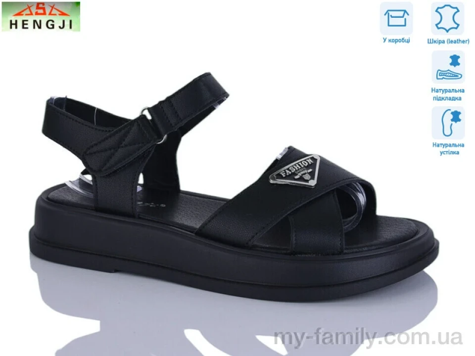 Босоніжки натуральна шкіра чорний жінки -, Жіночі босоніжки оптом