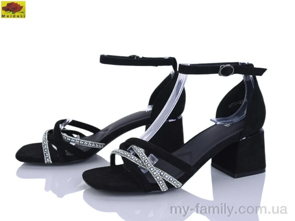 Босоніжки штучна замша чорний жінки -, Жіночі босоніжки оптом