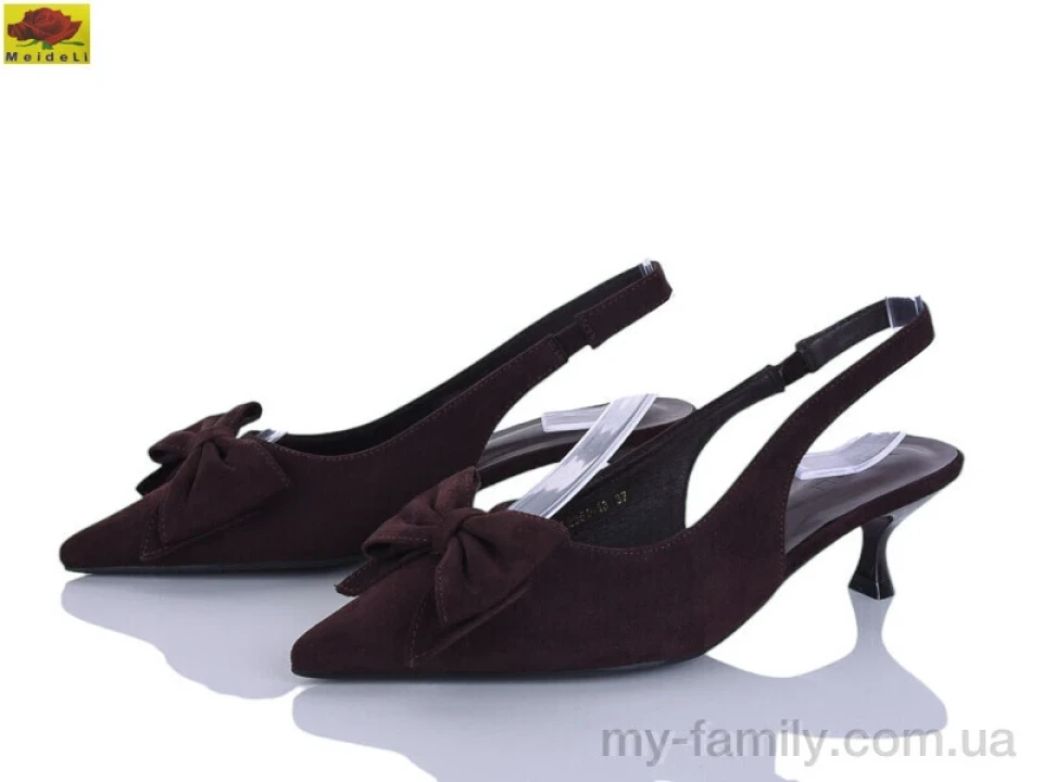 Туфлі штучна замша коричневий жінки -, Туфлі жіночі оптом