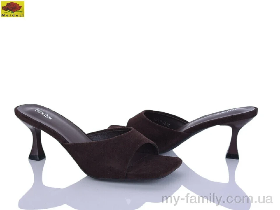 Шльопанці штучна замша коричневий жінки -, Жіночі шльопанці оптом