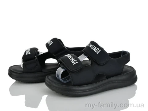 Босоніжки штучна шкіра чорний діти дівчинка, Взуття оптом діти