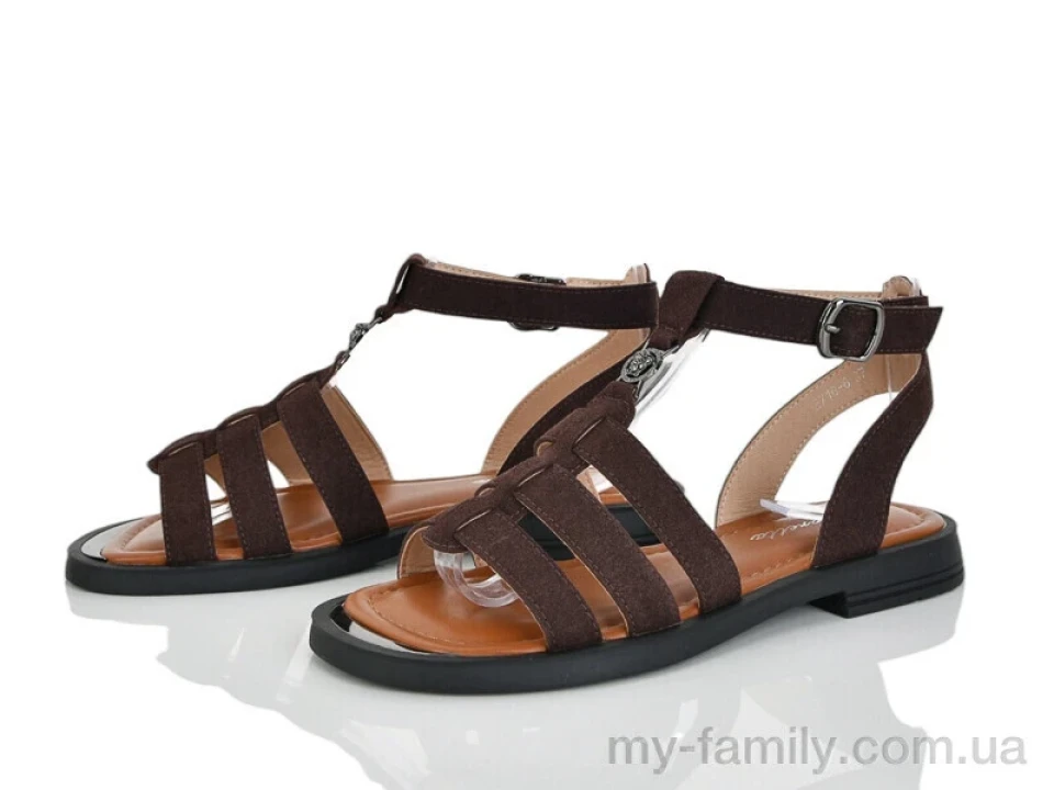 Босоніжки штучна замша коричневий жінки -, Жіночі босоніжки оптом