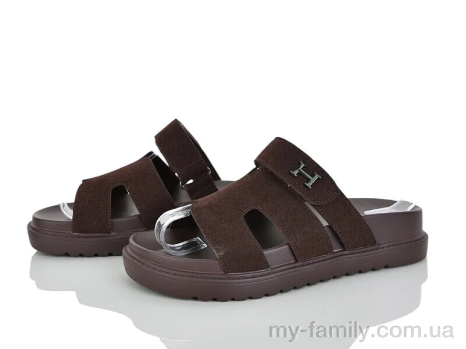 Шльопанці штучна замша коричневий жінки -, Жіночі шльопанці оптом