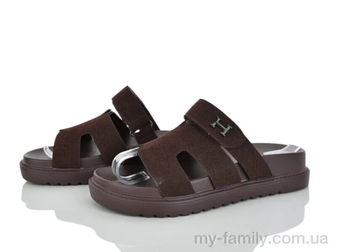 Шльопанці штучна замша коричневий жінки -, Жіночі шльопанці оптом