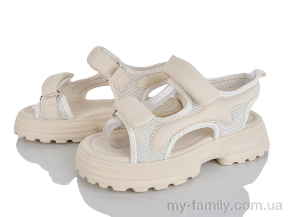Босоніжки штучна шкіра-текстиль бежевий діти дівчинка, Взуття оптом діти
