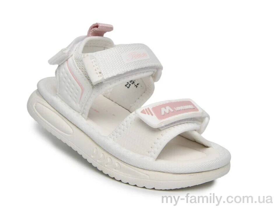 Босоніжки штучна шкіра-текстиль білий діти дівчинка, Взуття оптом діти