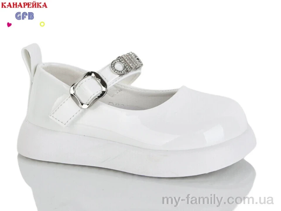 Туфлі штучний лак білий діти дівчинка, Дитячі туфлі оптом