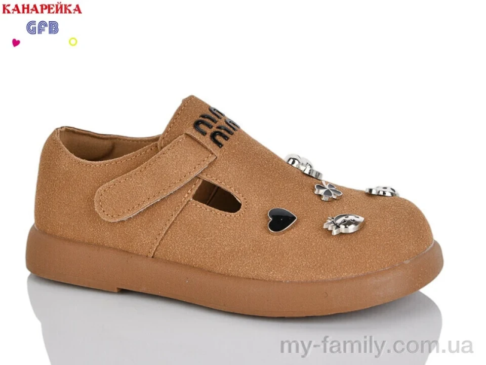 Туфлі штучна замша коричневий діти дівчинка, Дитячі туфлі оптом
