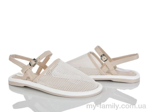 Босоніжки штучна шкіра-текстиль бежевий жінки -, Жіночі босоніжки оптом