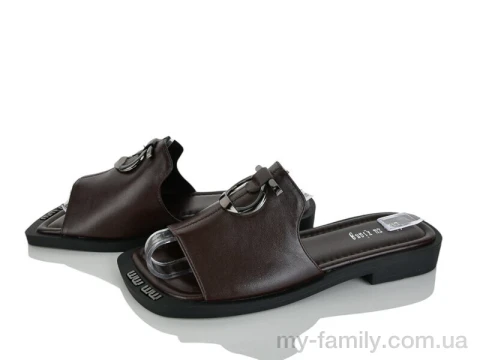 Шлепки искусственная кожа коричневый женщины -, Женские шлепки оптом