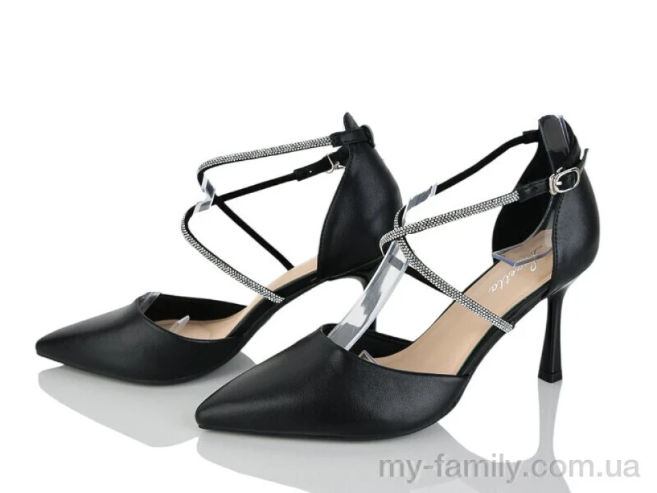 Туфлі штучна шкіра чорний жінки -, Туфлі жіночі оптом