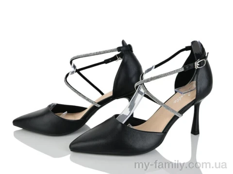 Туфлі штучна шкіра чорний жінки -, Туфлі жіночі оптом