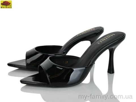 Шльопанці штучний лак чорний жінки -, Жіночі шльопанці оптом