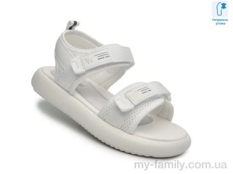 Босоніжки штучна шкіра-текстиль білий діти дівчинка, Взуття оптом діти