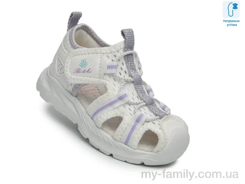 Босоніжки штучна шкіра-текстиль білий діти дівчинка, Взуття оптом діти