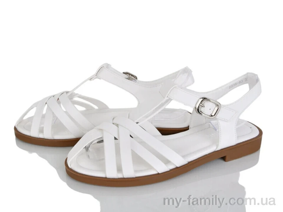 Босоніжки штучна шкіра білий жінки -, Жіночі босоніжки оптом