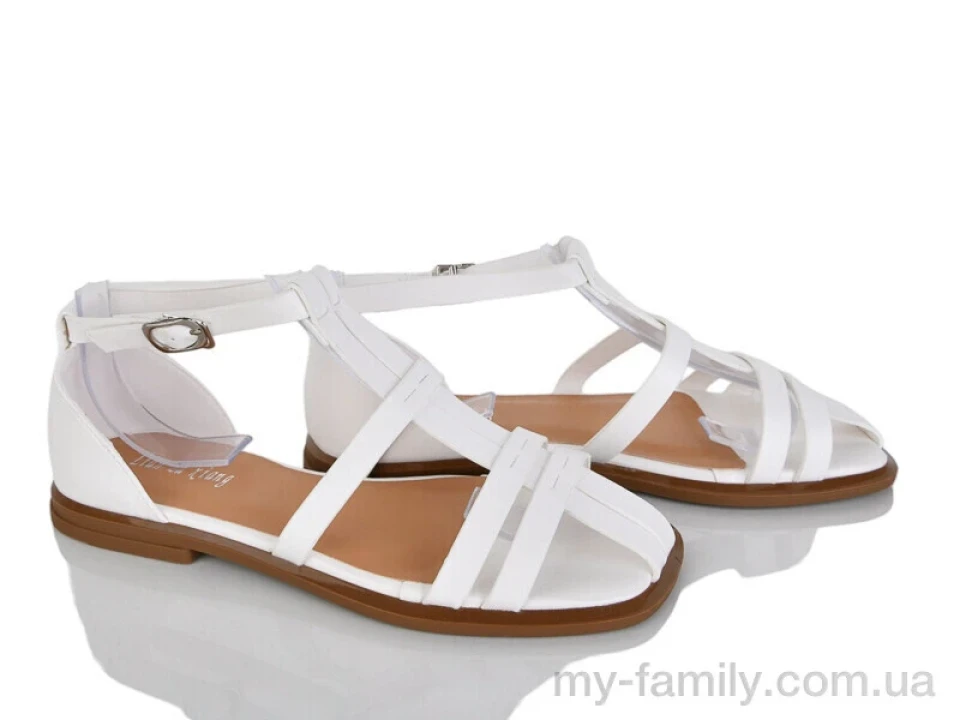 Босоніжки штучна шкіра білий жінки -, Жіночі босоніжки оптом