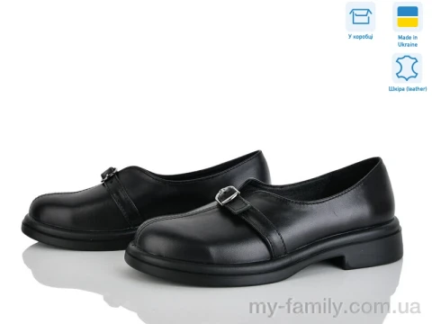 Туфлі натуральна шкіра чорний жінки -, Туфлі жіночі оптом