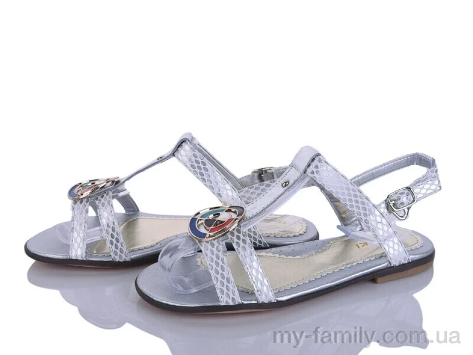 Босоніжки штучна шкіра сірий діти дівчинка, Взуття оптом діти