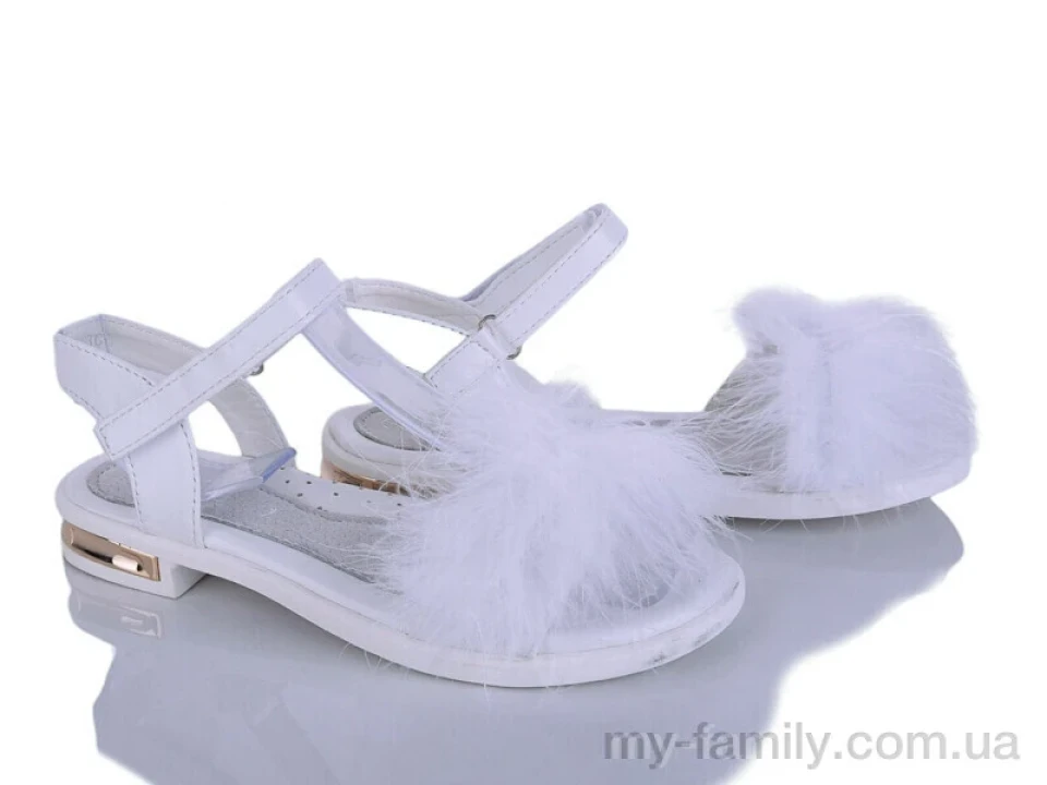 Босоніжки штучна шкіра білий діти дівчинка, Взуття оптом діти