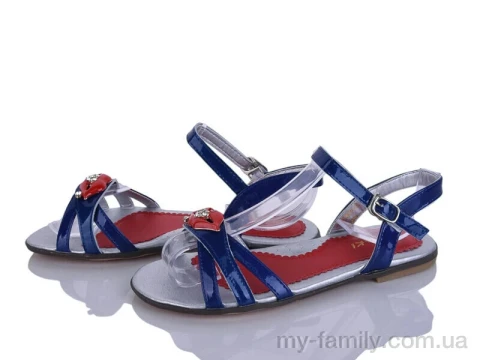 Босоніжки штучний лак синій діти дівчинка, Взуття оптом діти