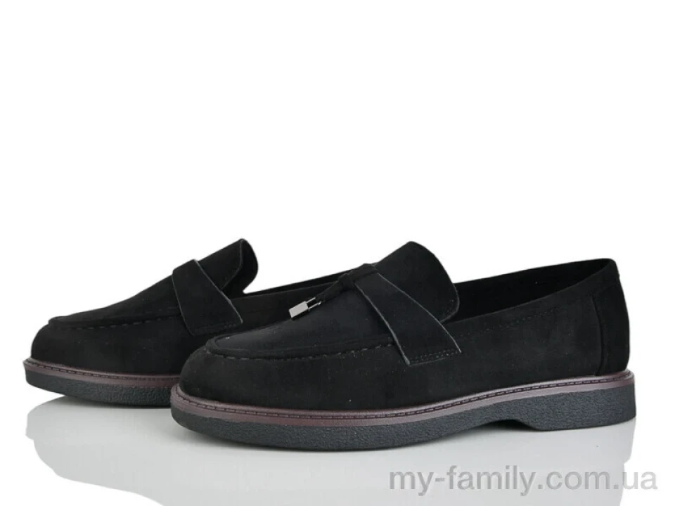 Туфлі штучна замша чорний жінки -, Туфлі жіночі оптом