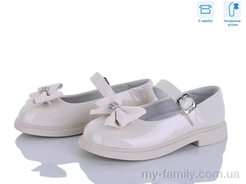 Туфли искусственный лак бежевый дети девочка, Детские туфли оптом