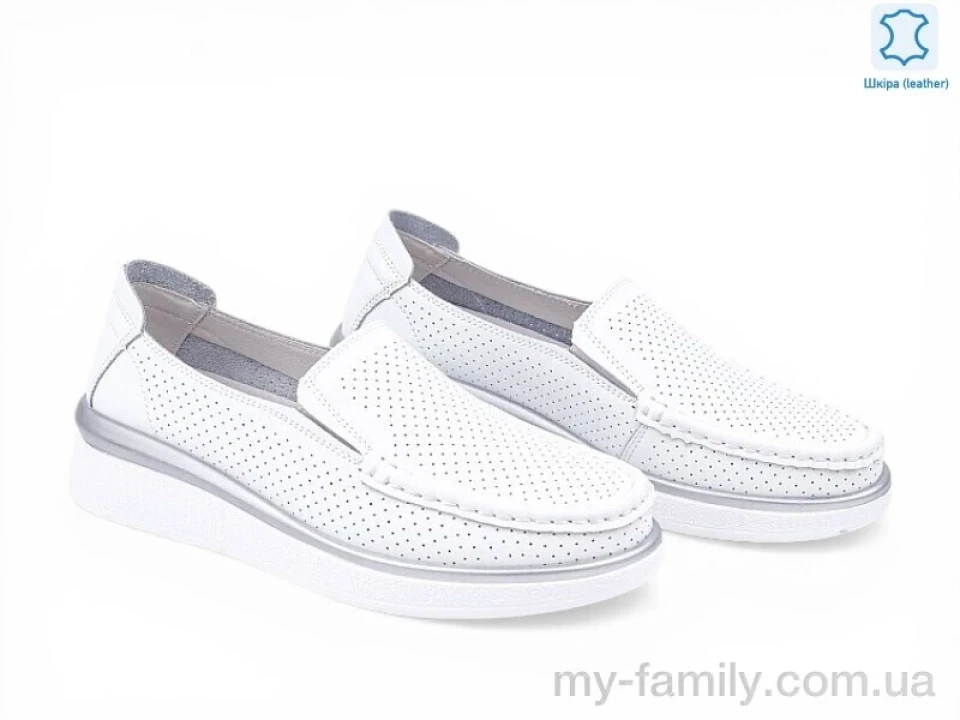 Туфлі натуральна шкіра білий жінки -, Туфлі жіночі оптом