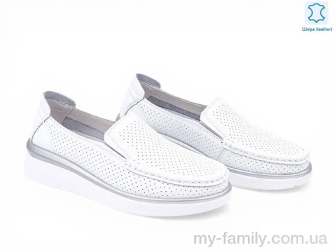 Туфлі натуральна шкіра білий жінки -, Туфлі жіночі оптом