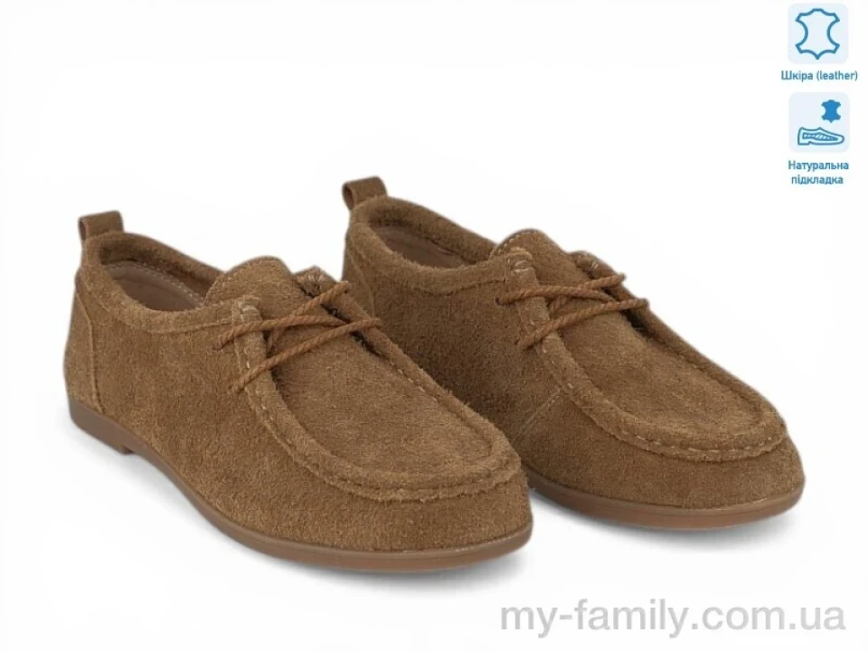 Туфлі натуральна шкіра рудий жінки -, Туфлі жіночі оптом