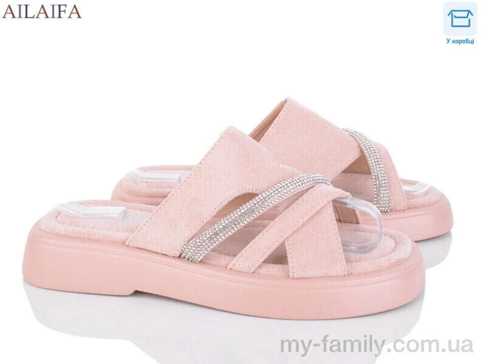 Шльопанці штучна замша бежевий жінки -, Жіночі шльопанці оптом